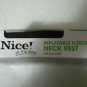 Black Inflatable Fleece Neck Rest Adjustable Firmness