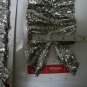 Three Packages Holiday Time Silver Glitter Bows