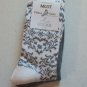 One Set Multicolor Gray & Soft White / Gray Crew Socks Shoe Size 4-10