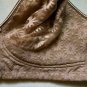 Warners Wire Free Floral Pattern Lace Comfort Bra 36D Color Nude /Beige