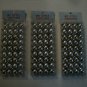 Three Sets Silver Tone Small Tree Christmas Holiday Ornaments