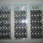 Three Sets Silver Tone Small Tree Christmas Holiday Ornaments