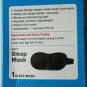 Soft Black Padded Sleep Mask With Adjustable Strap