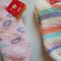 Three Soft Textured Multicolor Warm Ankle Socks Size 9-11