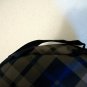 Blue Multicolor Plaid Zip Closure Various Compartments Lunch Bag