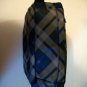 Blue Multicolor Plaid Zip Closure Various Compartments Lunch Bag