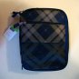 Blue Multicolor Plaid Zip Closure Various Compartments Lunch Bag