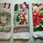 Three Christmas Holiday Theme Kitchen Towels