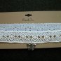Two Piece Lace Look Adjustable Choker Set White / Pale Blue