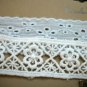 Two Piece Lace Look Adjustable Choker Set White / Pale Blue