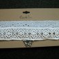 Two Piece Lace Look Adjustable Choker Set White / Pale Blue