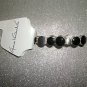 Classic Style Black & Silver Stretch Bracelet By Gloria Vanderbilt
