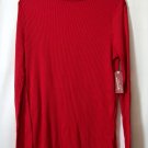 Arizona Red Mock Turtlneck Lightwieght Sweater Tunic Size Large Juniors