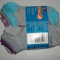 One-10 Pair Set Gray / Multicolor Lightweight No Show Socks Show Size 4-10