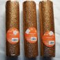 Three Ribbons Orange Tone Decorative Fabric Fall Harvest Crafts