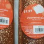 Three Ribbons Orange Tone Decorative Fabric Fall Harvest Crafts