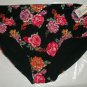 Pretty Black Floral Mid-Rise Swimwear Bottom Plus Size 3X
