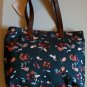 Womens Multicolor Floral Pattern Durable Canvas Tote