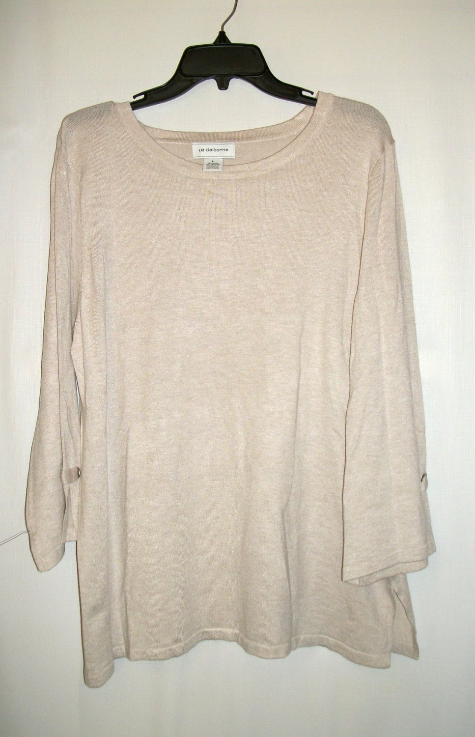 Liz Claiborne Bell Sleeve Lightweight Sweater Tunic Size Large