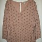 Mauve Floral Arizona Jeans Co. Top  Juniors Size XXL