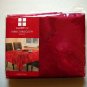 Round 70" Red Damask Essential Home Holiday Fabric Tablecloth