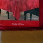 Round 70" Red Damask Essential Home Holiday Fabric Tablecloth