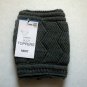 One Pair Womens Solid Gray (Chrarcoal) Boot Topper