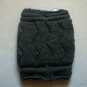 One Pair Womens Solid Gray (Chrarcoal) Boot Topper
