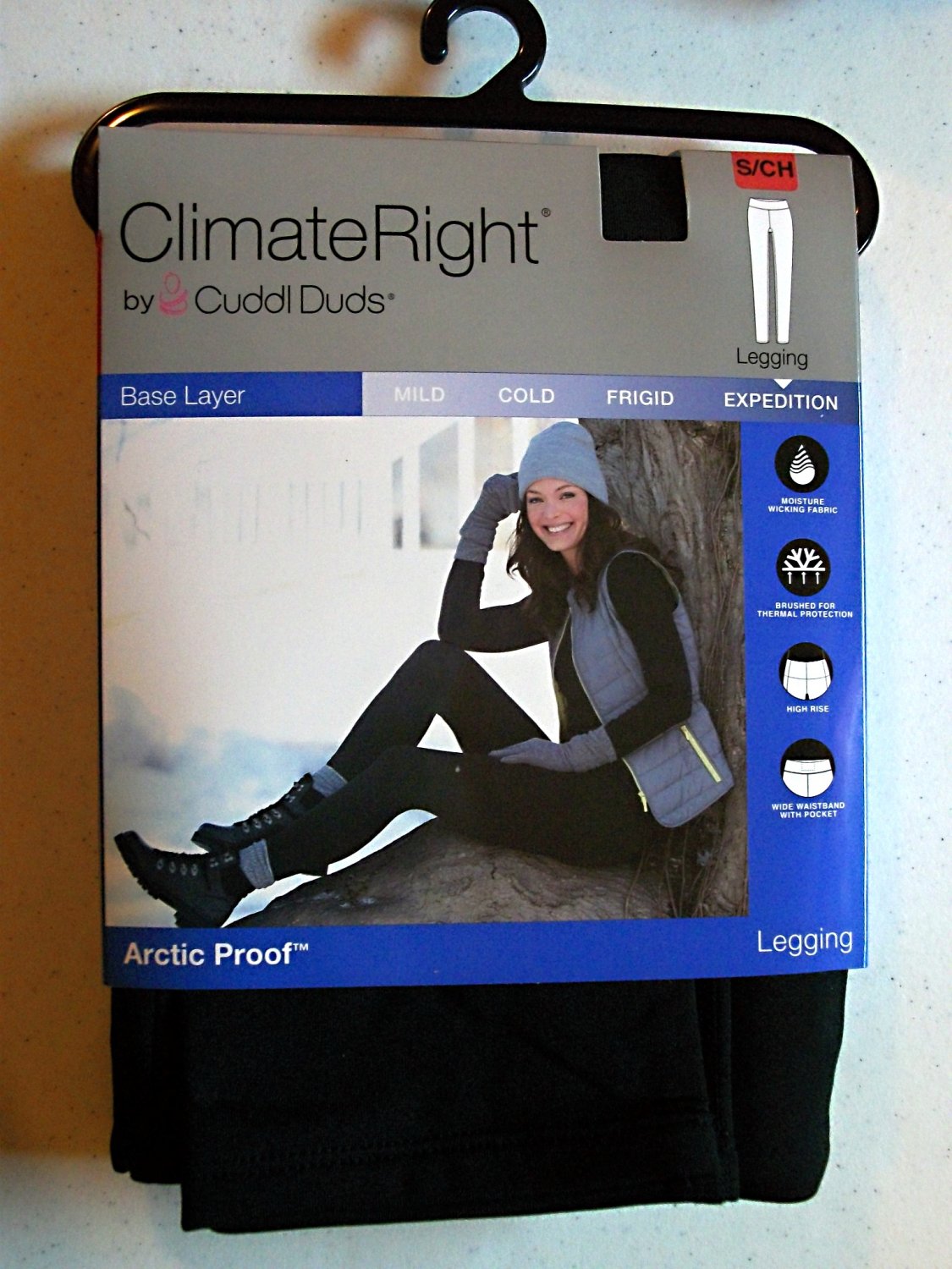 Climate Right Expedition Black Thermal Wear Set Cuddl Duds Size Small