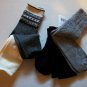 Two 2-Pk Set Boot Socks Shoe Size 4-10 Various Design/Colors