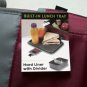 Burgundy & Gray Artic Zone Zipperless Lunch Bag With Tray /Divider