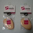 Two Sets Of 2 Pairs Ladies Cushioned Foot Pads By Peds