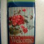 Two Small Lawn & Garden Flags Birds / Floral