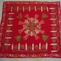 Unique Vintage Handmade Embroidered Christmas Table Cover/Cloth
