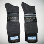 Two 3-Pair Sets Mens Goldtoe Gray/Navy Dress Crew Socks Shoe Size 6-12.5