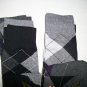 Two Sets 3-PK Men's Multicolor Gray Goldtoe Argyle Socks