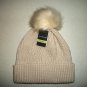 Women's West Loop Beige Color Pom Hat