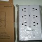 Open Box 12 AC Outlet Wall Plate By Urise With Surge Protection