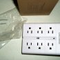 Open Box 12 AC Outlet Wall Plate By Urise With Surge Protection