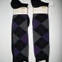 Two 2-Pair Set Womens Goldtoe Argyle & Black Knee High Socks Size 9-11