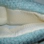 Two Pairs Teal Gray Knit Slipper Socks Size M/L (8-10)
