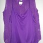 Liz Claiborne Sleeveless Button Down Top With Cami Size Large