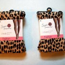 Two Pairs Leopard Print Pattern Tights By Secret Treasures Size Medium