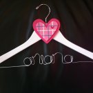 Childrens Personalized Painted Wire/Wood Hanger