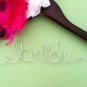 Personalized Bridal Wire/ Wood Hanger