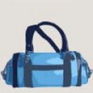 John Cole Zinnia Water with Ocean Blue Leather Handbag JC1214-WOB