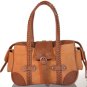 John Cole Fleta Camel with Coffee Leather Bag JC1218-CC