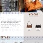 John Cole Blythe Camel with Espresso Large Leather Handbag JC1213L-CE