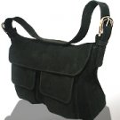 John Cole Kirsten Panther Large Suede Leather Handbag JC1228L-PA