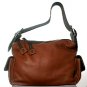 John Cole Burdette Chocolate with Earth Large Leather Bag JC1205L-CE